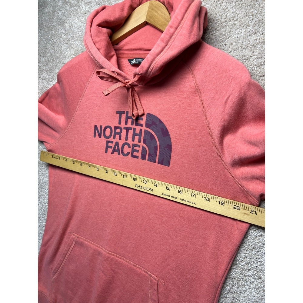 The North Face Womens Hoodie Coral Pink Pullover Hooded Sweatshirt Large - Picture 8 of 11